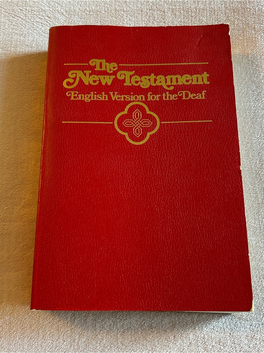 The New Testament: English Version for the Deaf red soft cover 1978
